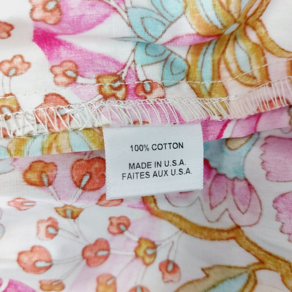 NEW MISA Kayla Pink Summer Floral Puff Sleeve Mini Dress P3100 - Picture 8 of 10